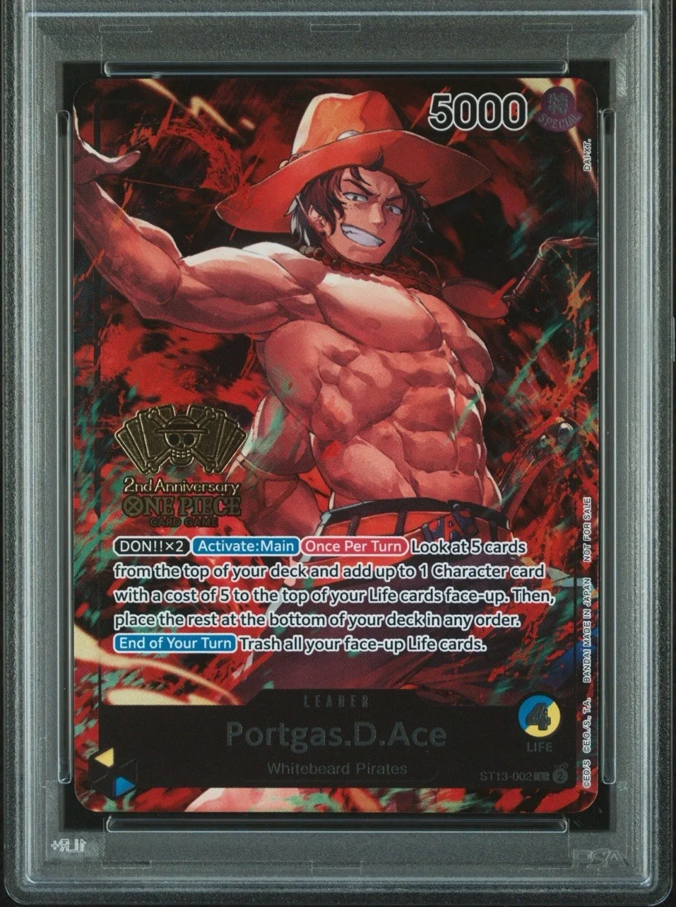 Portgas.D.Ace ST13-002 TCG 2nd Anniversary WINNER